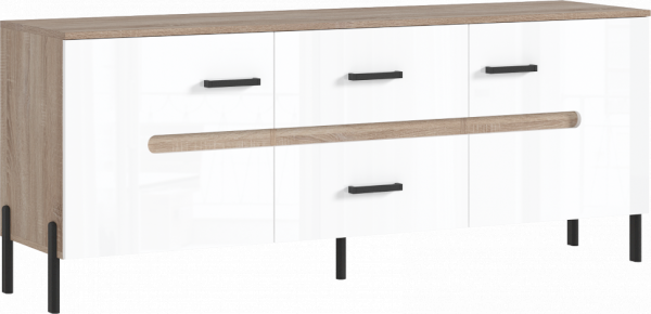 Тумба ТВ Ким с металлическими опорами (Миф)